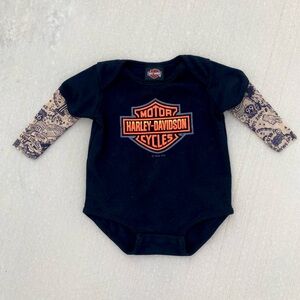 Infant Baby Harley Davidson Tattoo Onesie Outfit